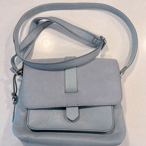 Fossil Kinley Small blue Crossbody Bag, Leather